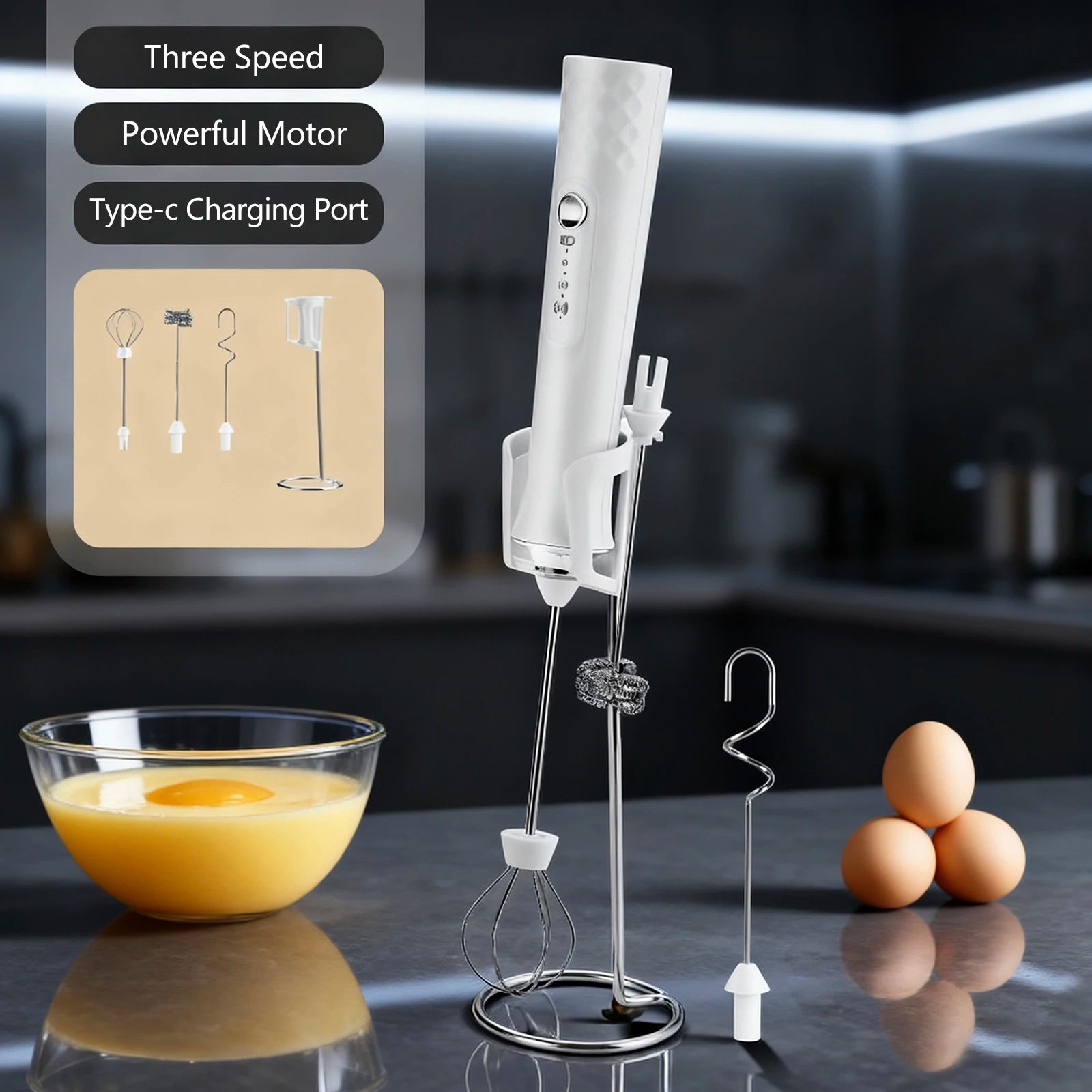 Rechargeable Handheld Milk Frother