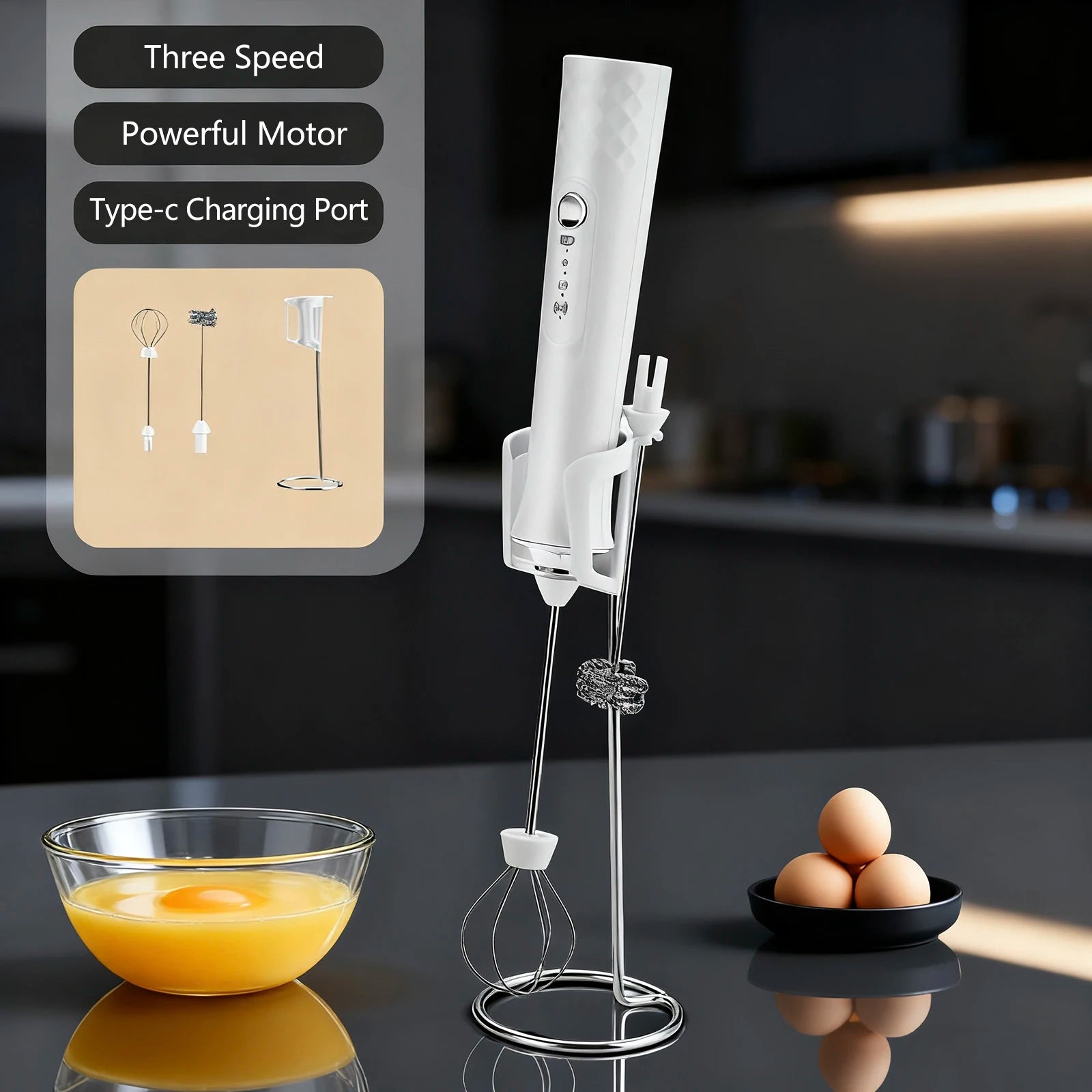 Rechargeable Handheld Milk Frother