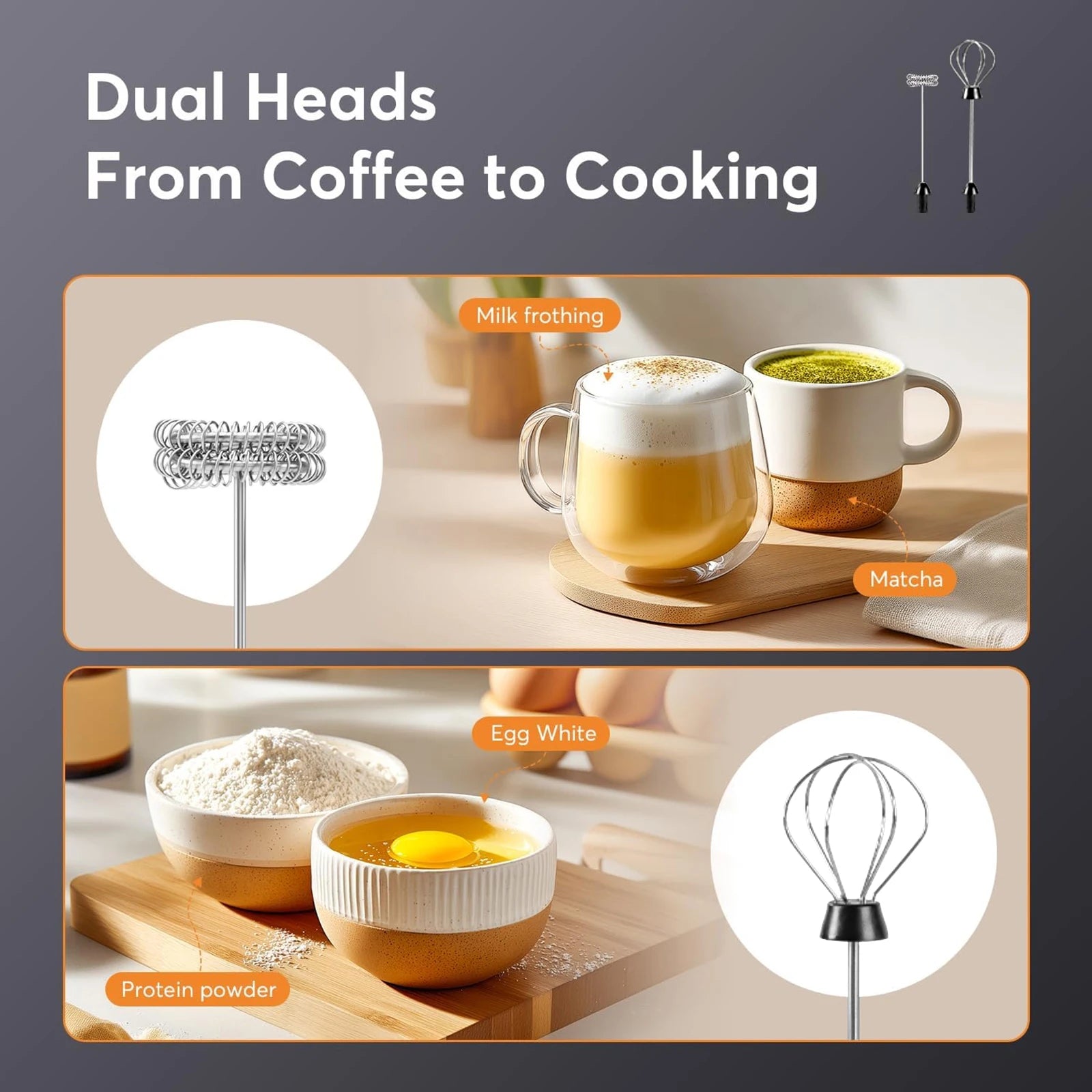 Rechargeable Handheld Milk Frother